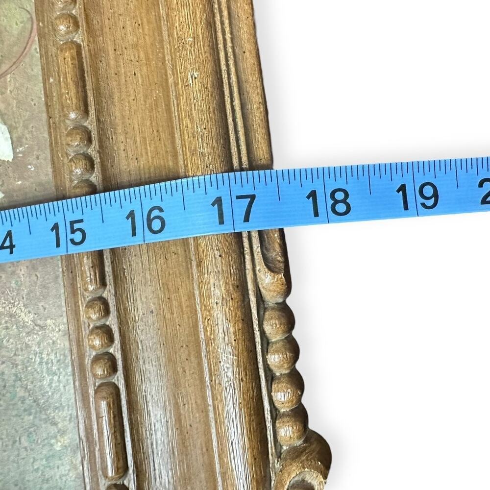 Vintage Ornate 1973 Burwood Faux Wood Picture Frame Floral & Butterfly Design - Picture 10 of 10